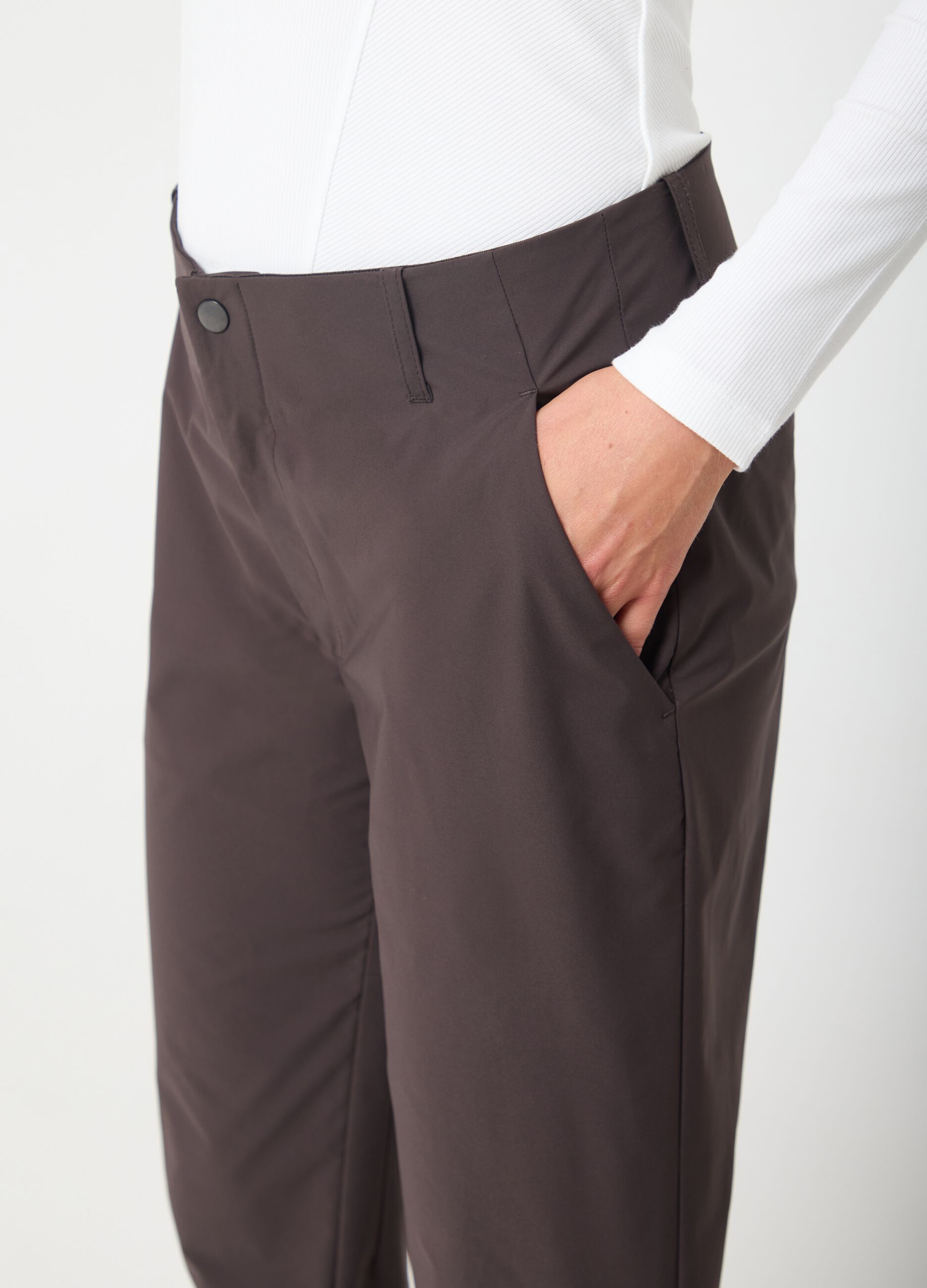 ALTAVIA STUDIO straight-leg technical-fabric trousers