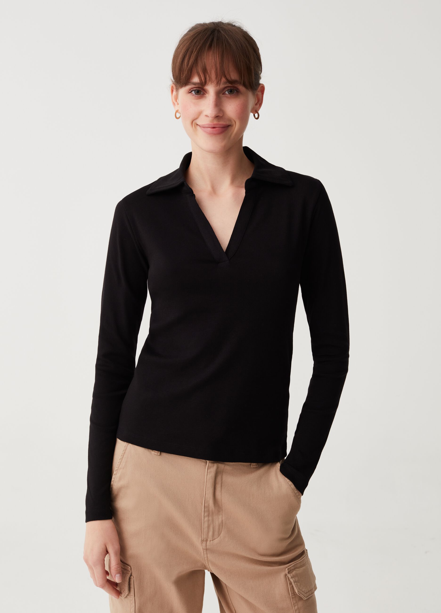 Polo con maniche clearance lunghe