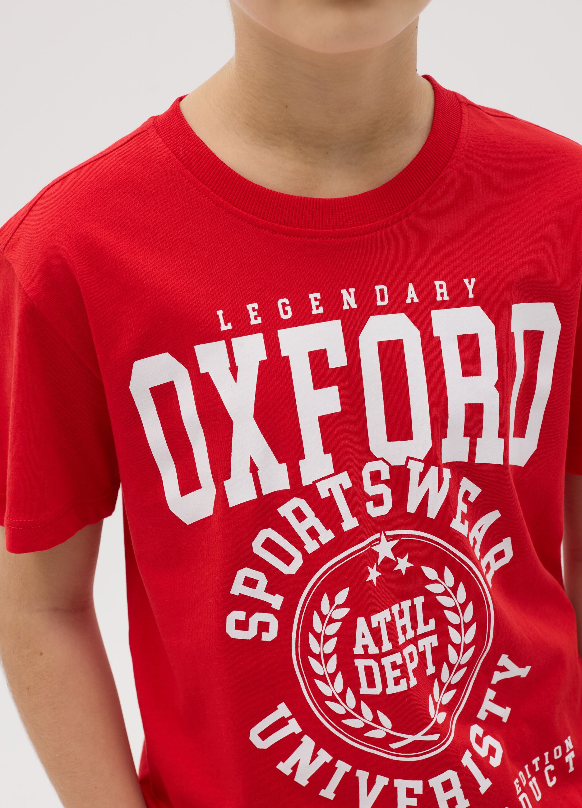 T-shirt in cotton with "Sportswear University” print