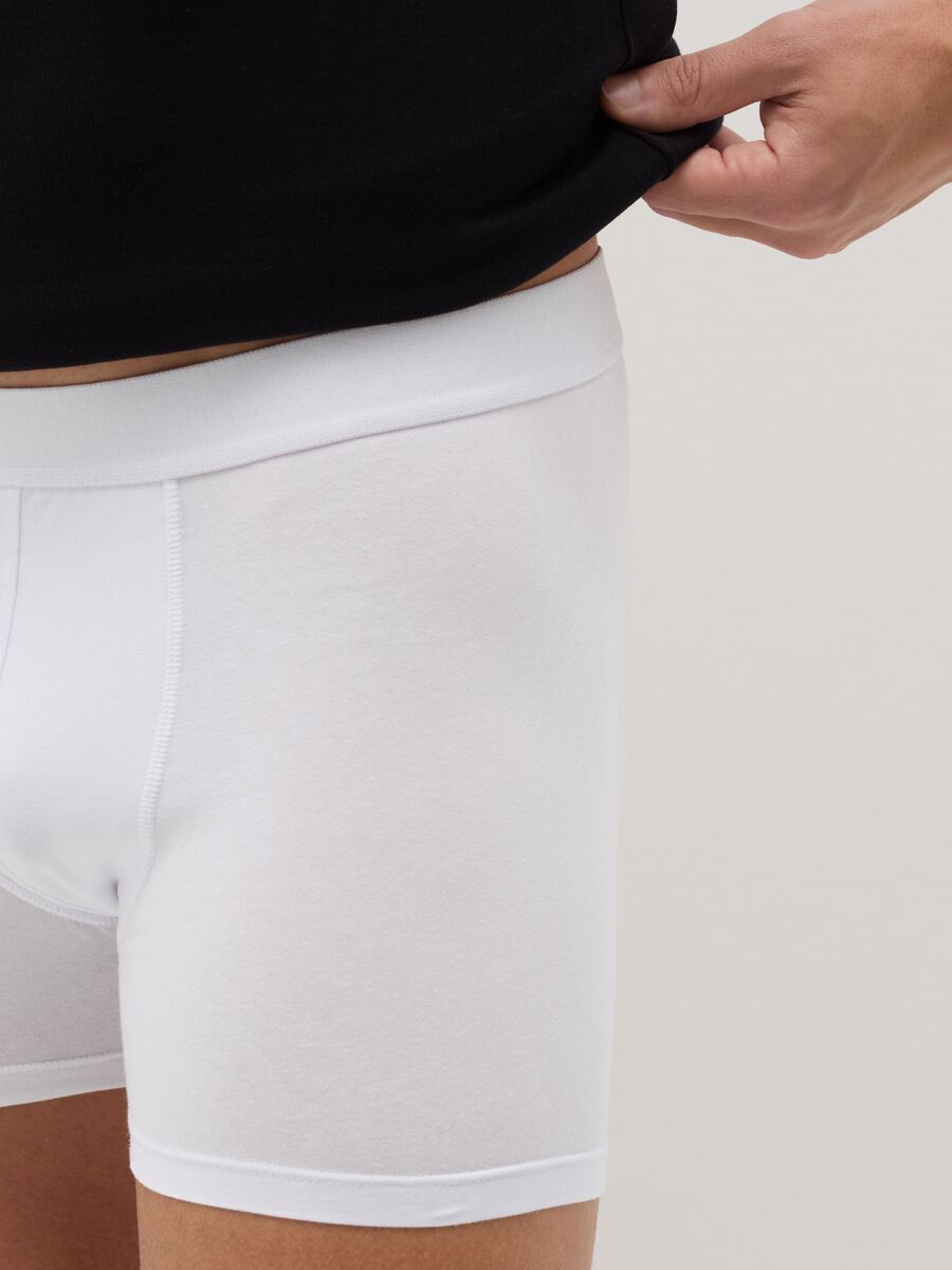 Midi boxer shorts in stretch cotton_2