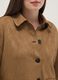 Brown regular fit jacket with collar and buttons_3