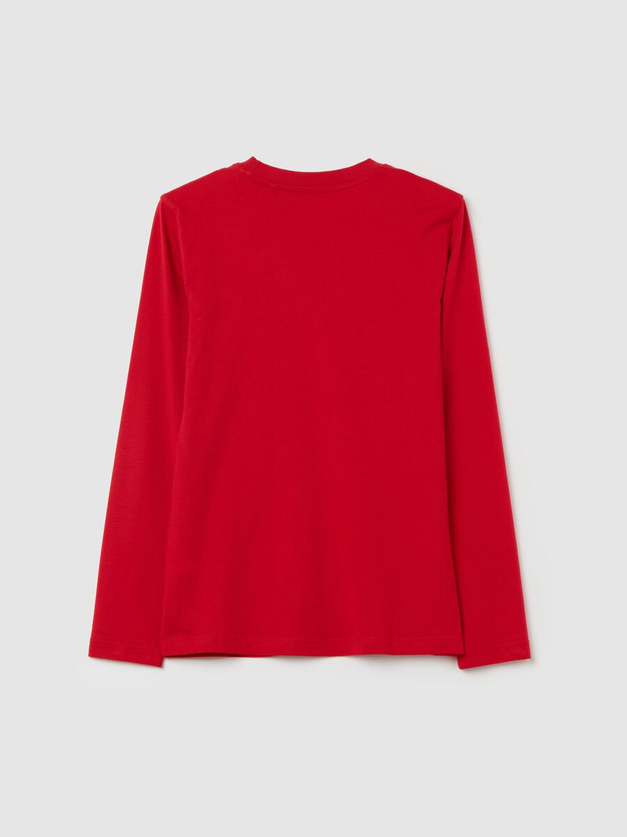 T-shirt a maniche lunghe con stampa_4