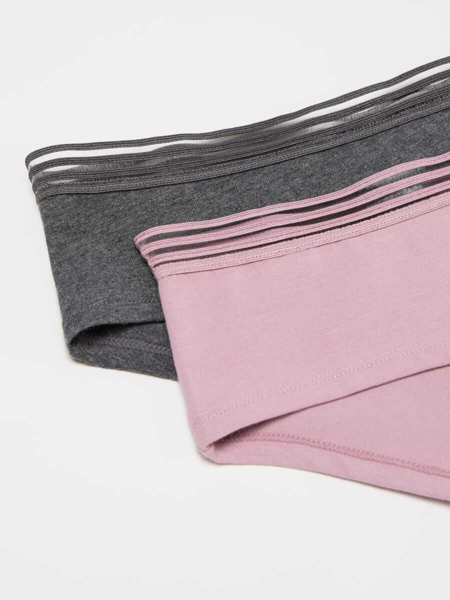 Two-pack French knickers with striped edging_5