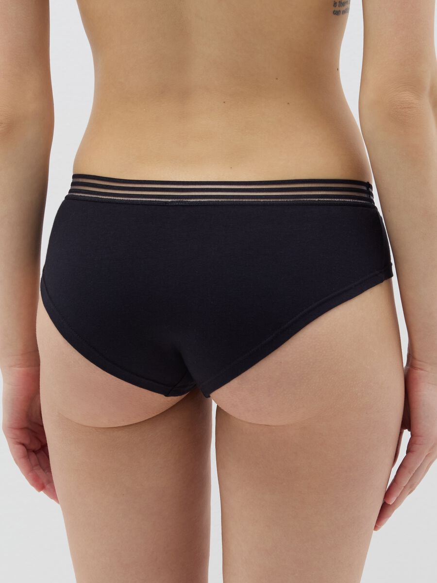 Bipack culotte con dettaglio rigato_3