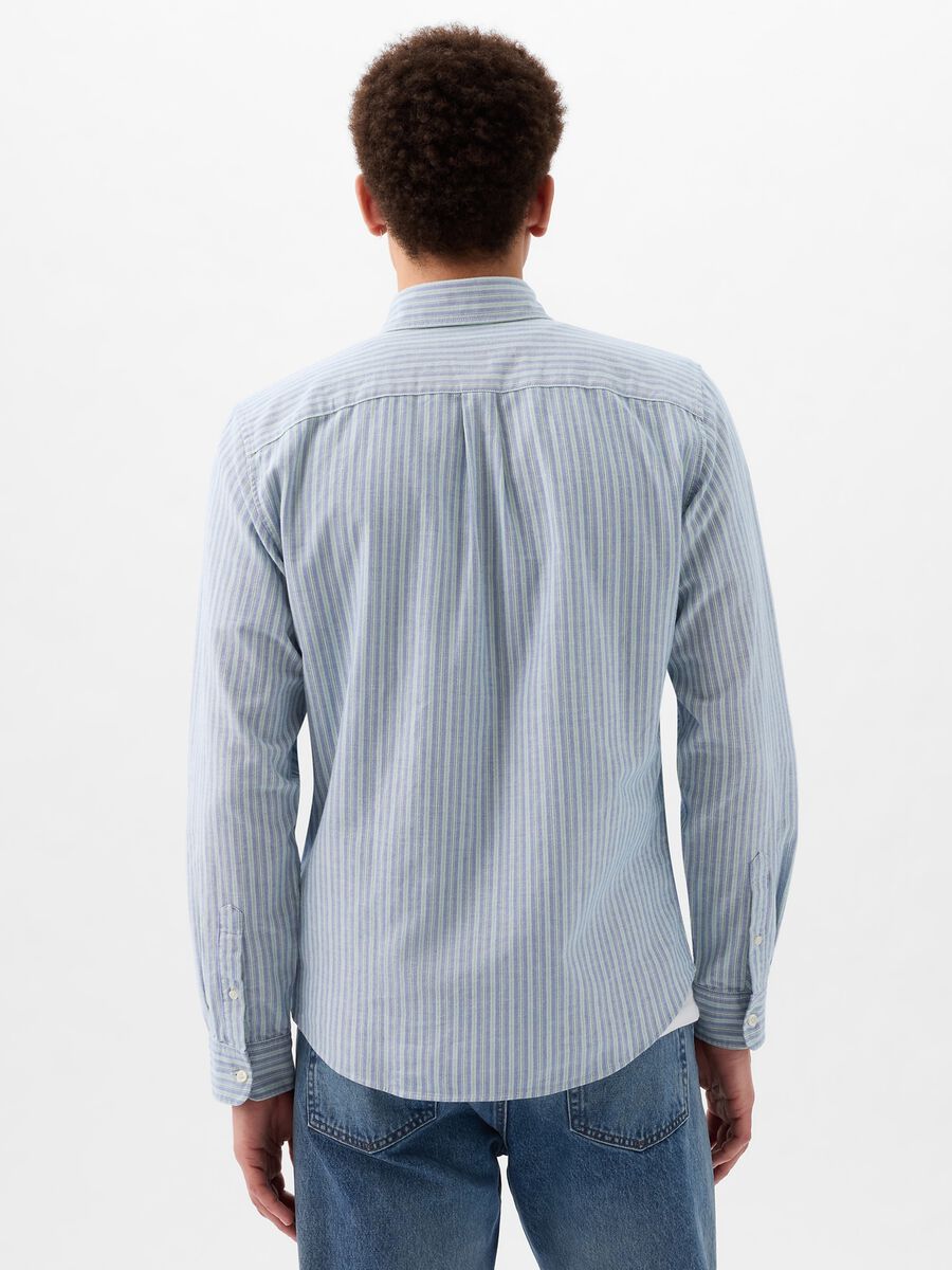 Camicia regular fit in cotone oxford a righe_2
