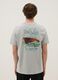 Grey cotton and viscose blend printed T-shirt_2
