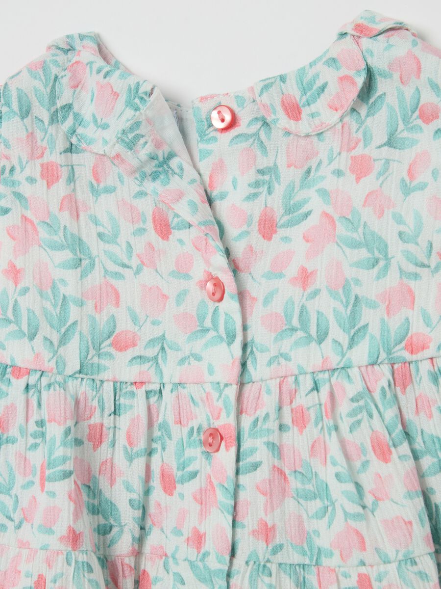 Vestito crinkle con stampa tulipani_3