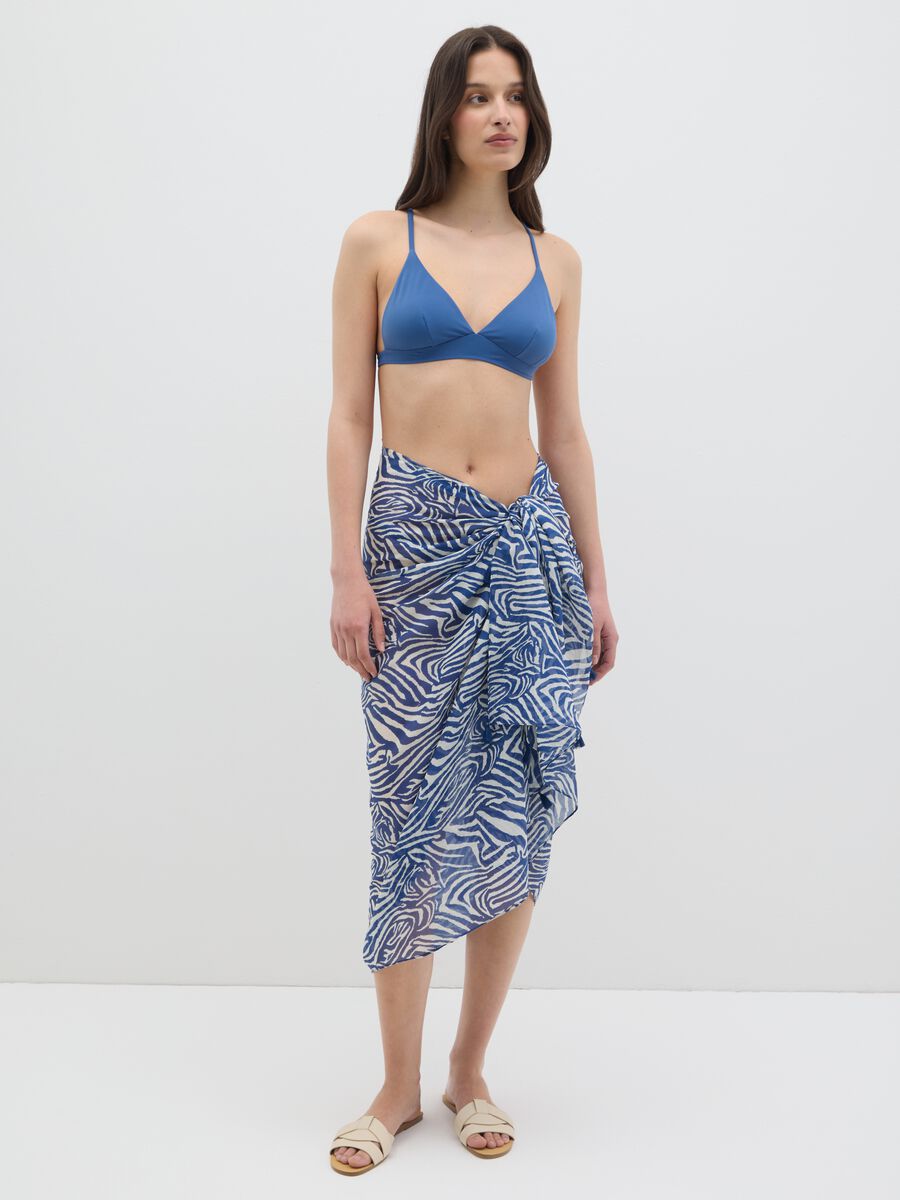 Animal Print Pareo in Pure Cotton_0