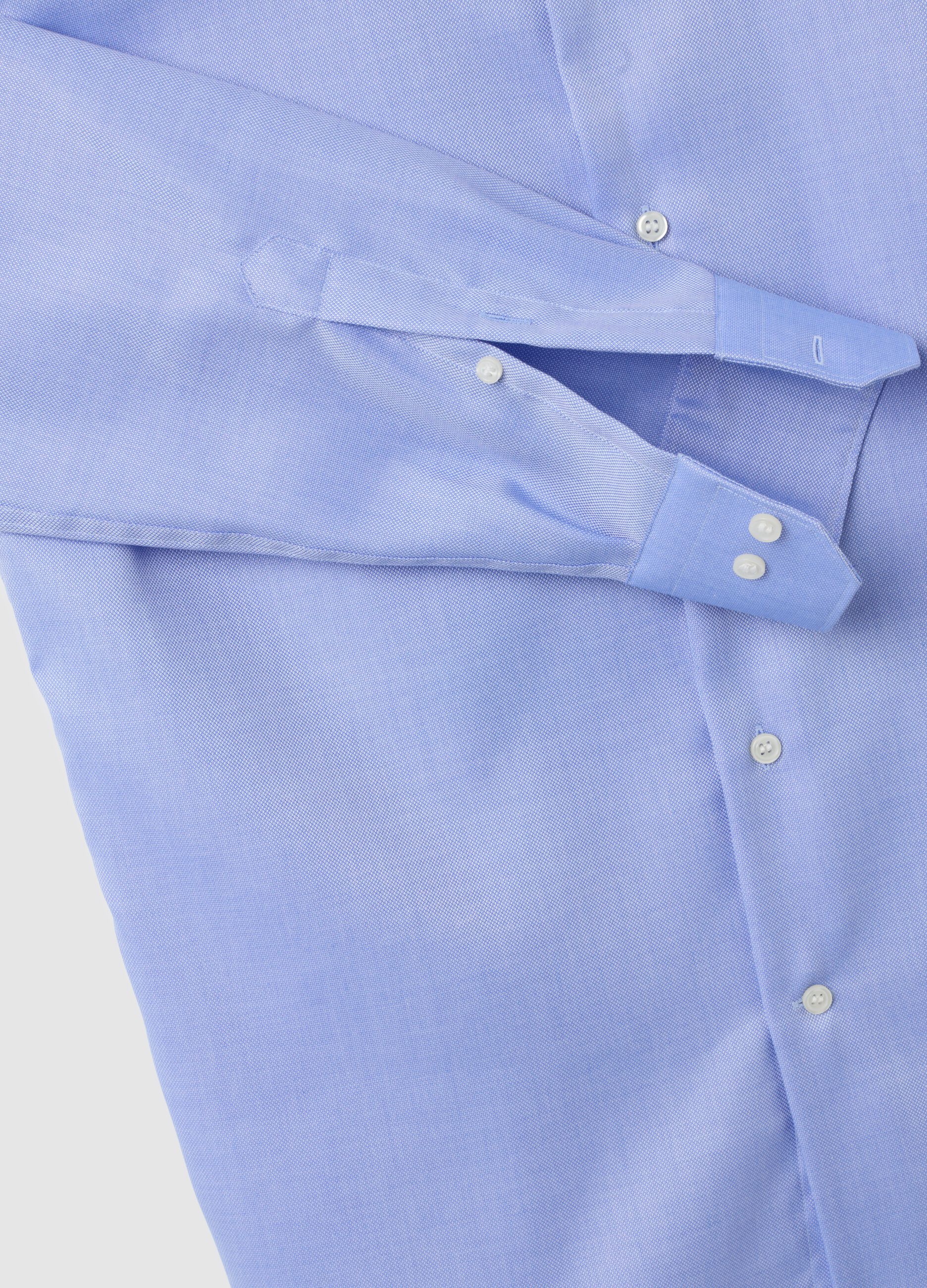 Blue Long Sleeve Cotton Shirt