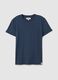 Blue Pure Cotton Regular Fit T-shirt_4
