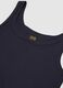 Blue pure cotton tank top regular fit_1