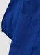 Blue boys&rsquo; school smock with zip and Sonic embroidery_3