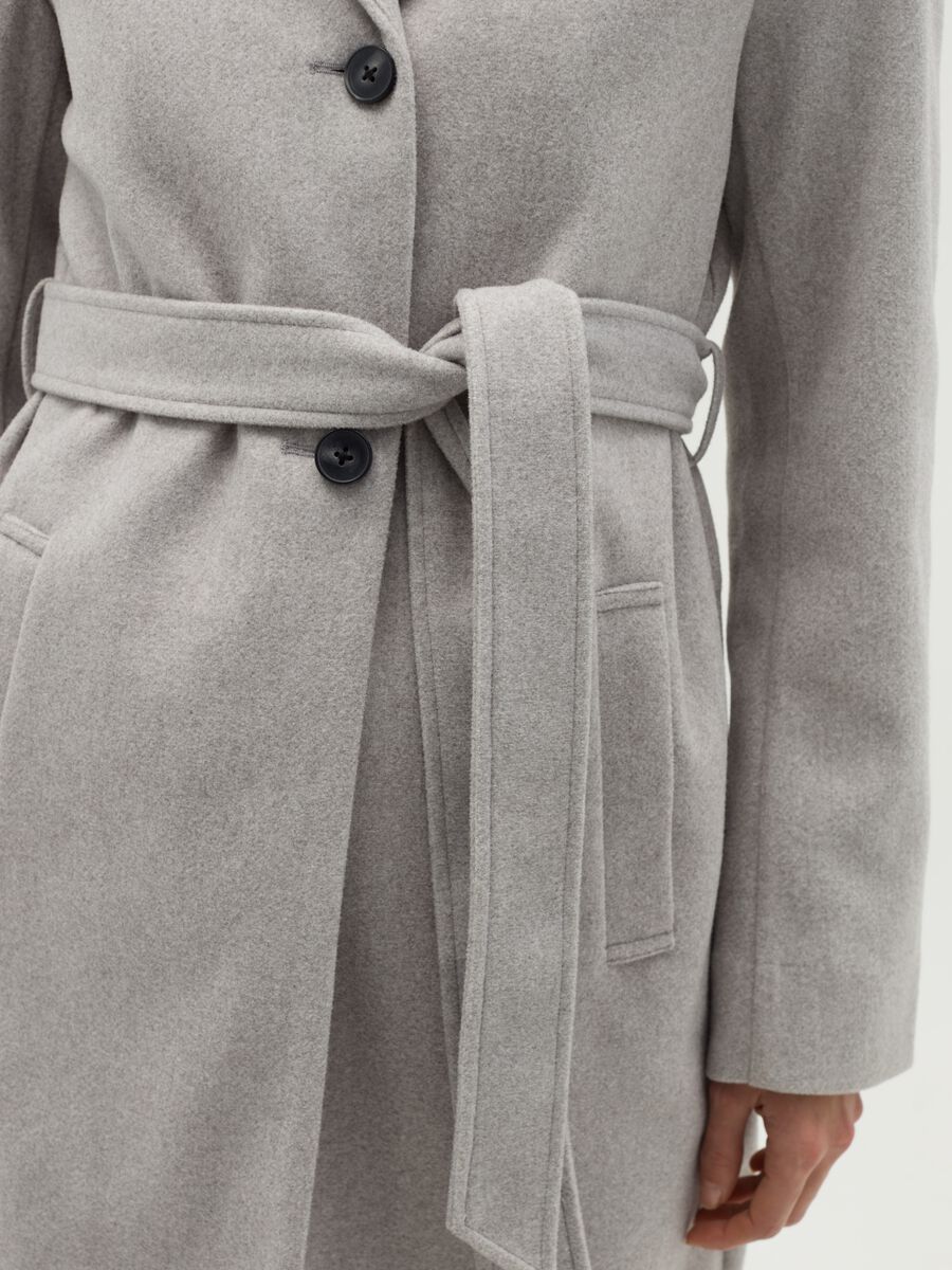 Coat in soft fabric with hood_3