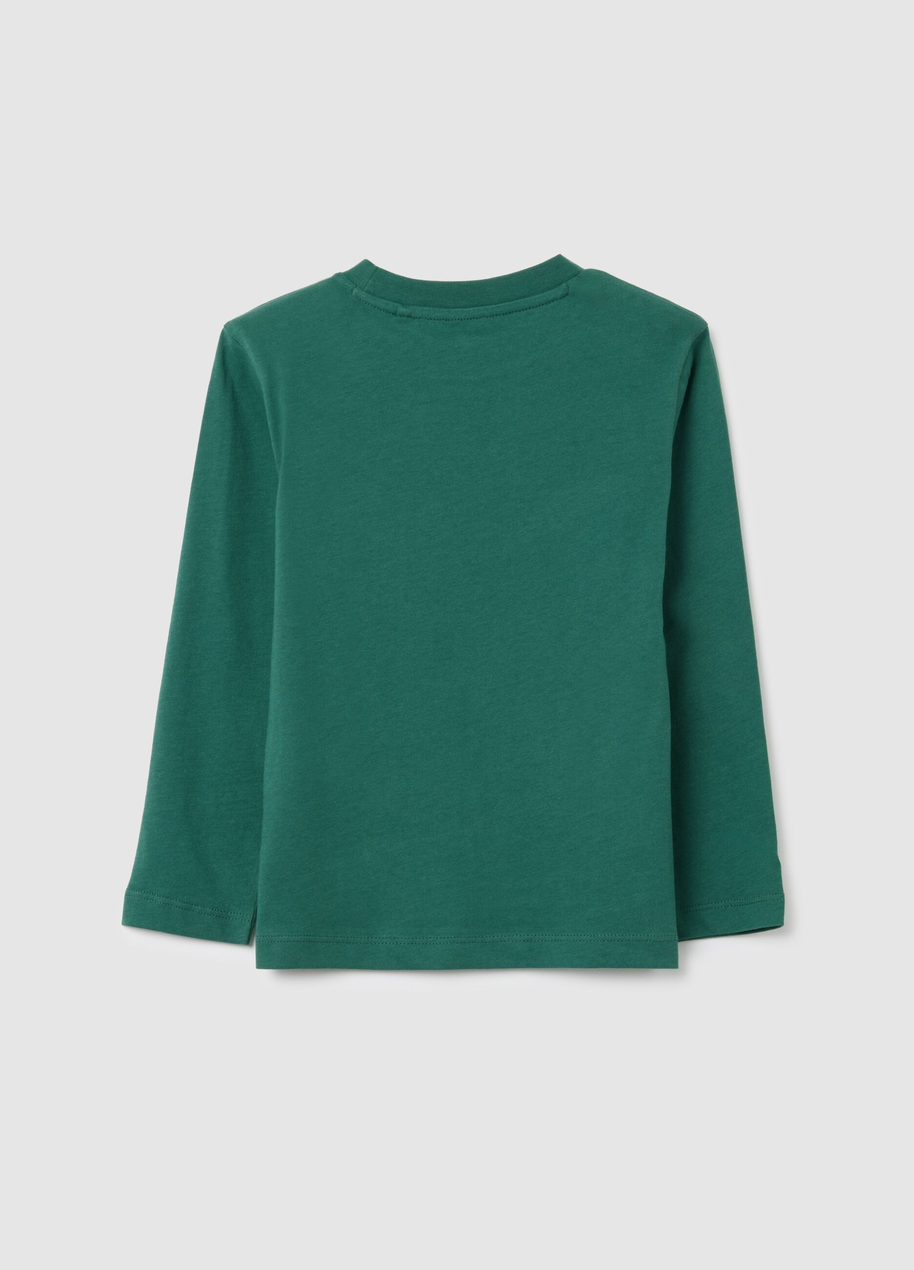 Children's pure cotton green regular fit jumper