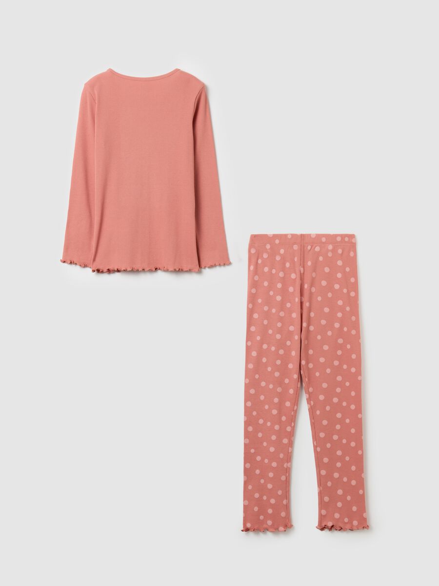 Pigiama in cotone bio stampa "Milk & Biscuit"_1