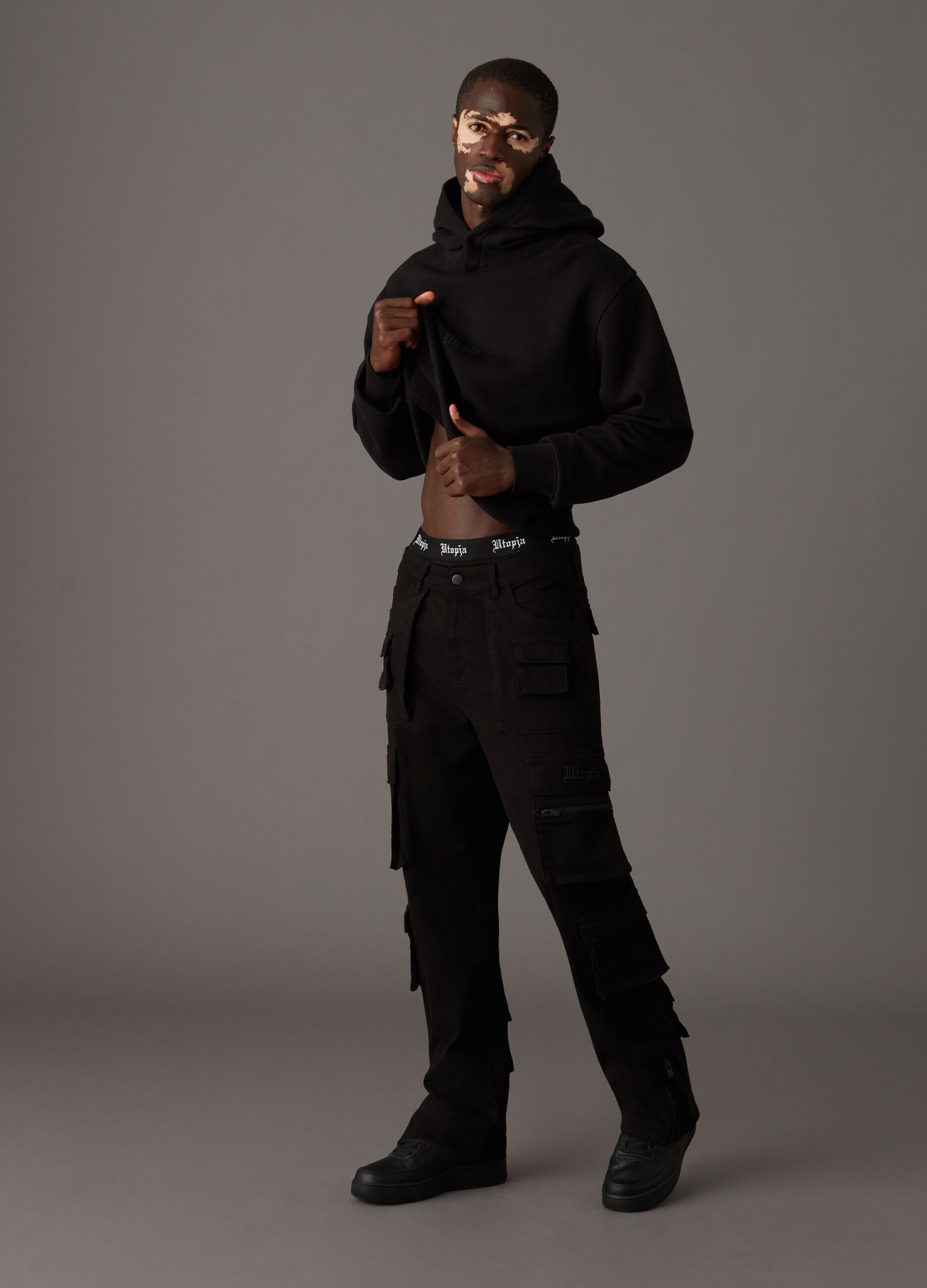 Multipocket Cargo Pants Black_0