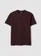 Brown organic cotton slim-fit short-sleeve T-shirt_4