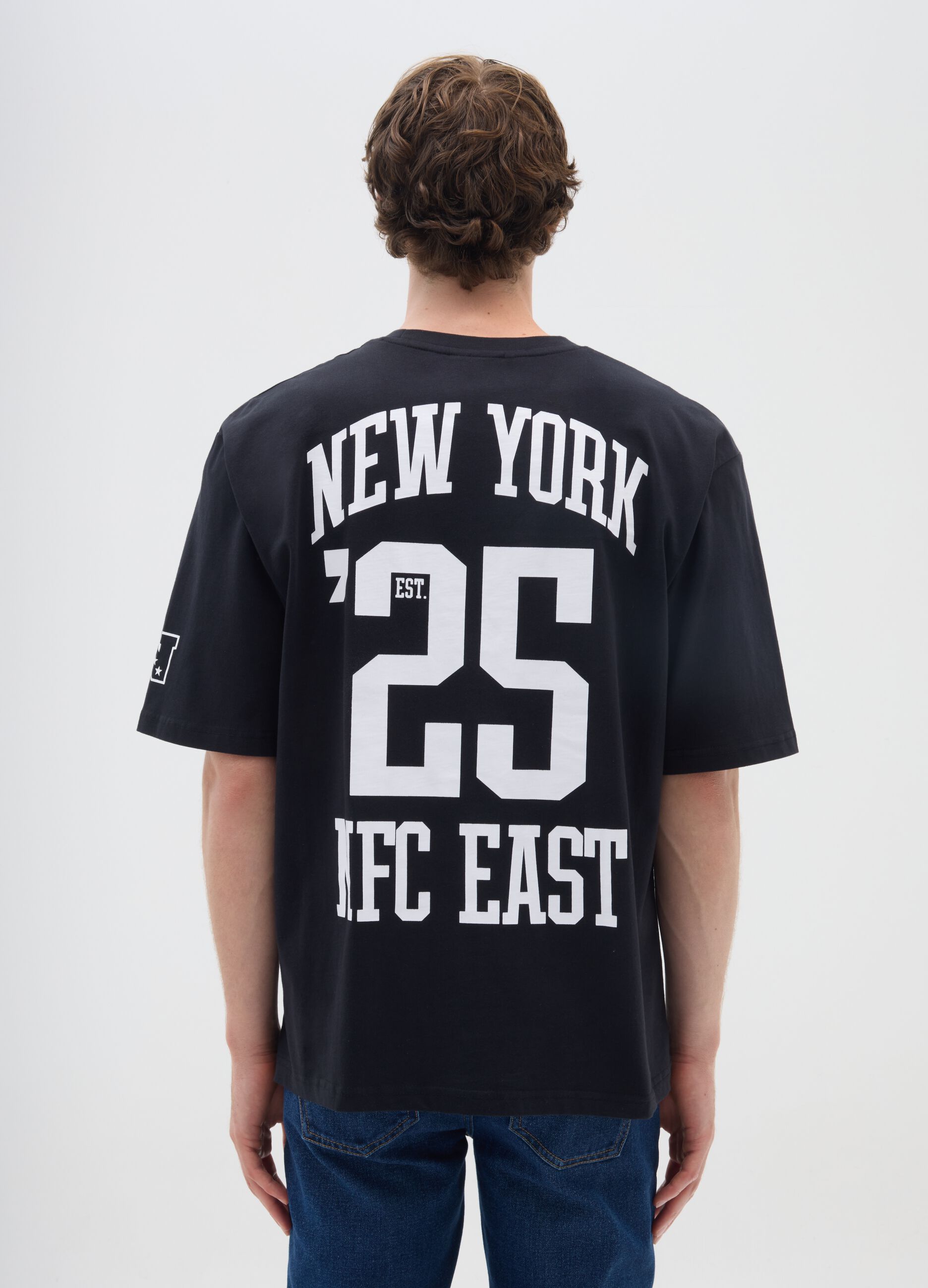 Black pure cotton boxy fit t-shirt