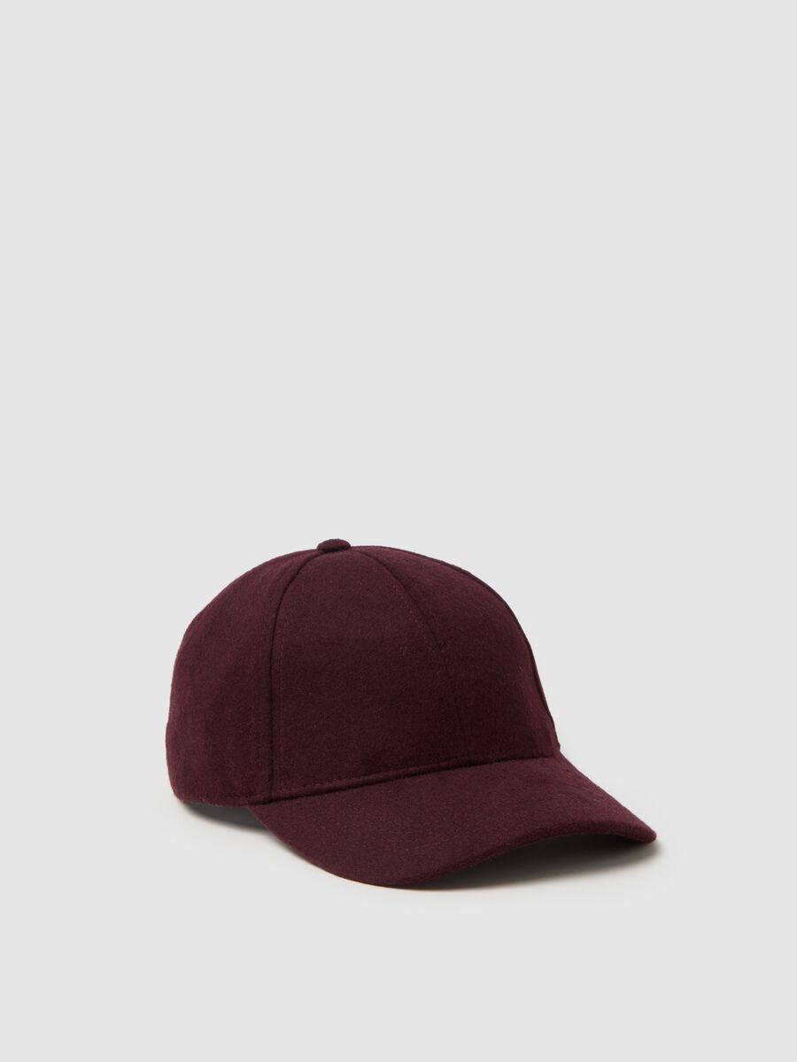 Purple Wool Blend Hat_0