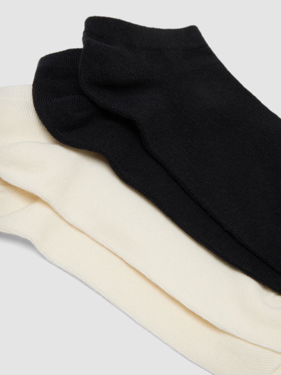 Seven-pack of multicoloured socks in organic stretch cotton_1