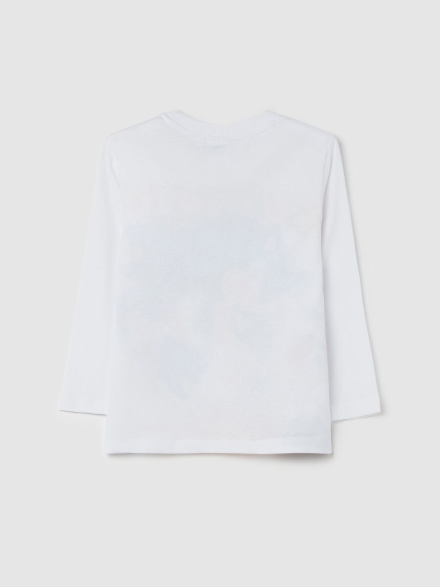 T-shirt with long sleeves and Sonic print_1