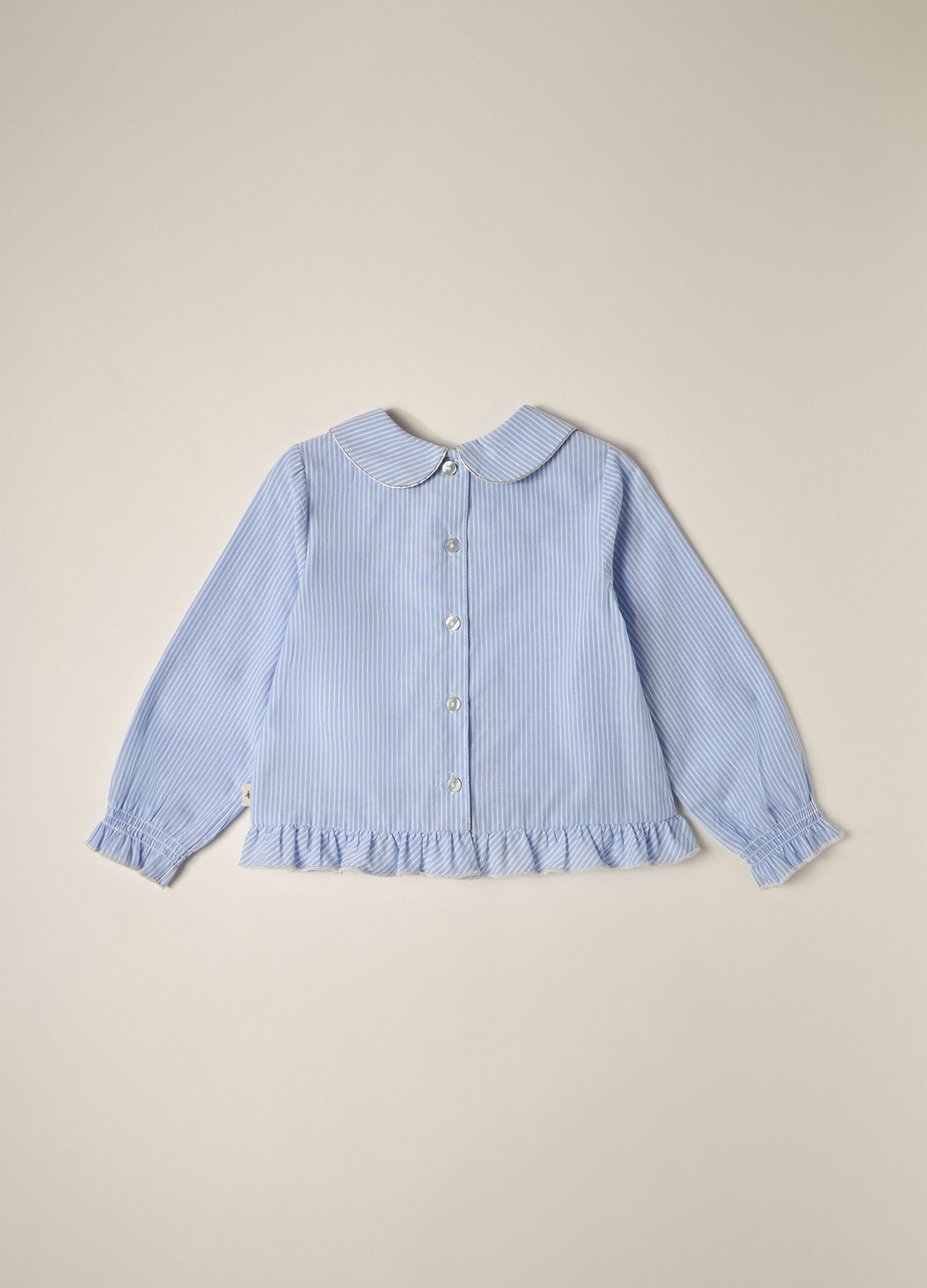 Cotton blouse with lurex thread for IANA baby girl