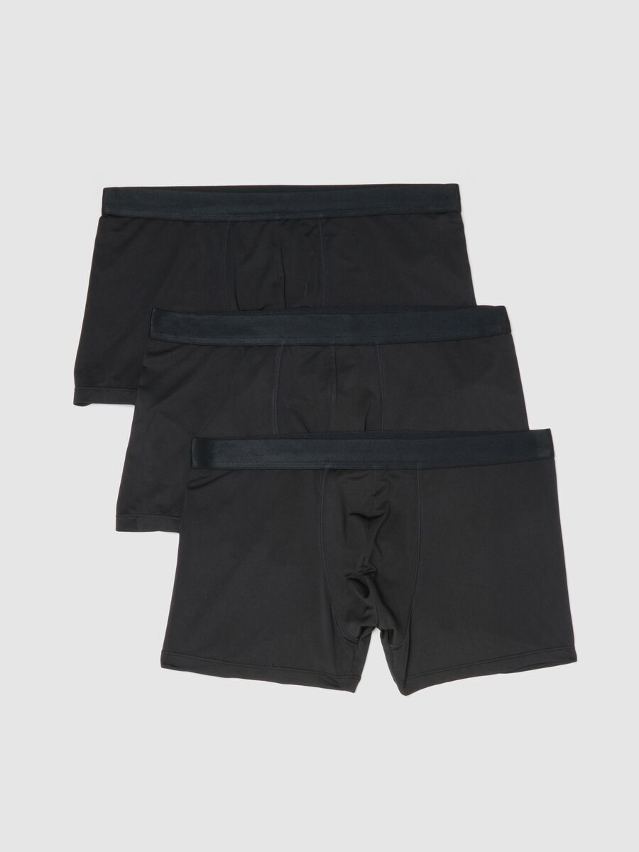 Tripack of Black Regular Fit Boxers_0
