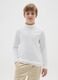 Boys' white pure cotton jumper with regular fit_0