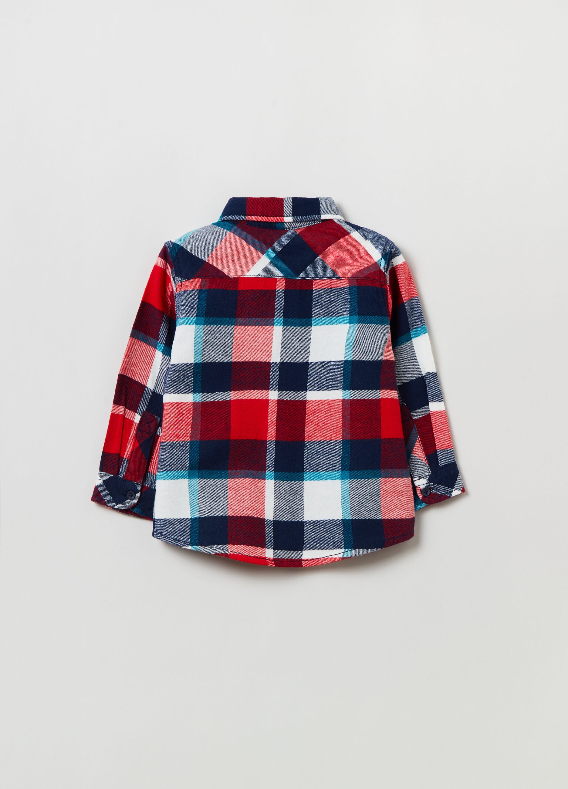 Camicia in flanella fantasia check_1