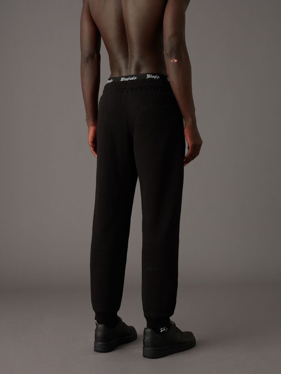 HMLOPX Fantastico Pantaloni della Tuta da Uomo Pantaloni da Jogging Aperti  con Cerniera Laterale Pantaloni Comodi e Larghi con Tasche (Color : Black,  Size : XL-XLarge) : : Moda