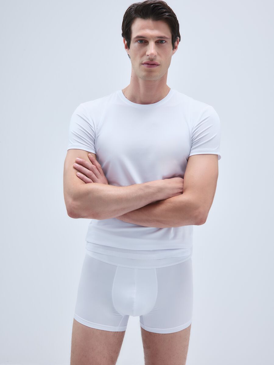 Twin pack of white microfibre t-shirts_0
