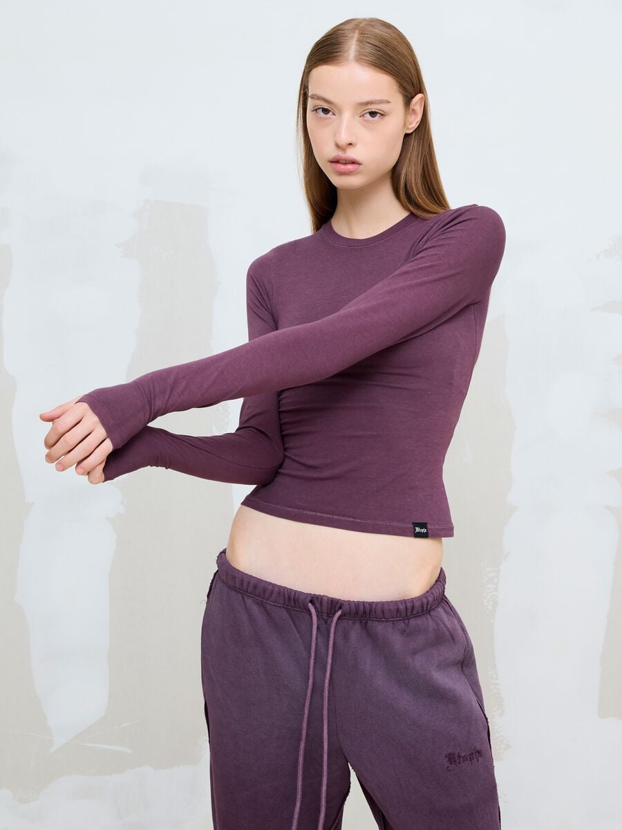 Perfect Longsleeve Washed Burgundy_1