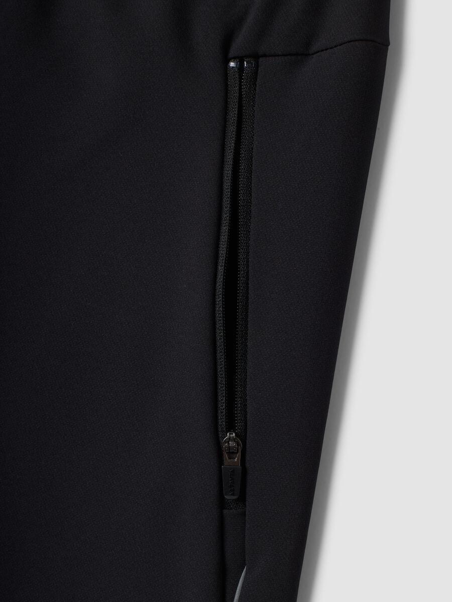 Pantaloni running neri in tessuto elasticizzato Easy Dry ALTAVIA_6