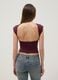 Purple stretch-fabric top_3