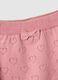 Pink baby girl's pure cotton t-shirt and shorts set with hearts_3