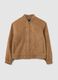 Brown suede jacket regular fit_4