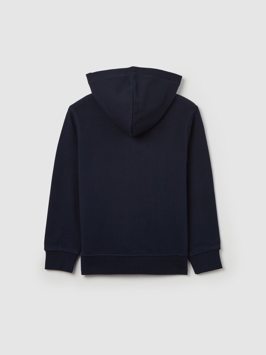 Organic cotton full-zip sweatshirt with hood_1