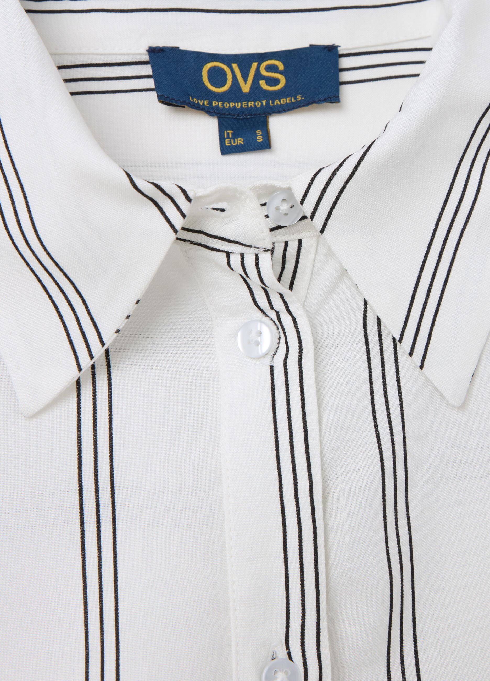 Camicia in viscosa a maniche corte