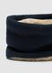 Sciarpa ad anello blu scuro con interno caldo_2