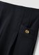 Black stretch viscose trousers with regular tapered fit_5