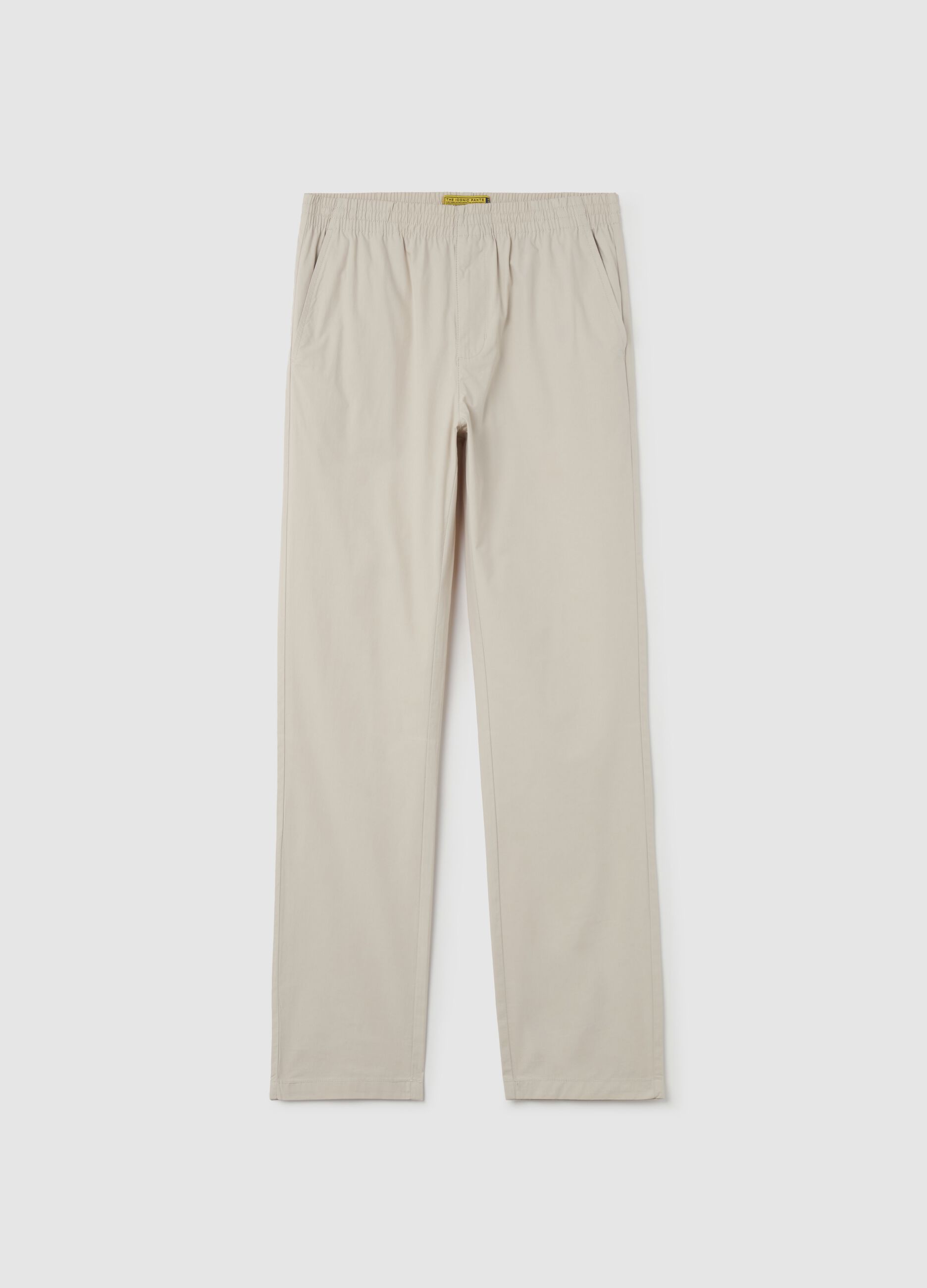 Chino joggers in cotton