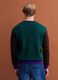 Green crew-neck jumper in stretch wool and alpaca, regular fit_3