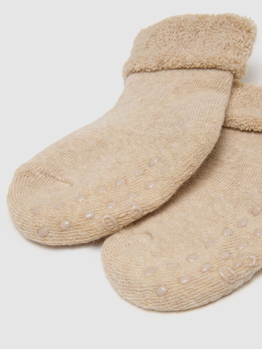 Set of Multicolor Cotton Baby Socks with Non-Slip Sole_2