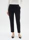Black slim trousers in stretch fabric_1