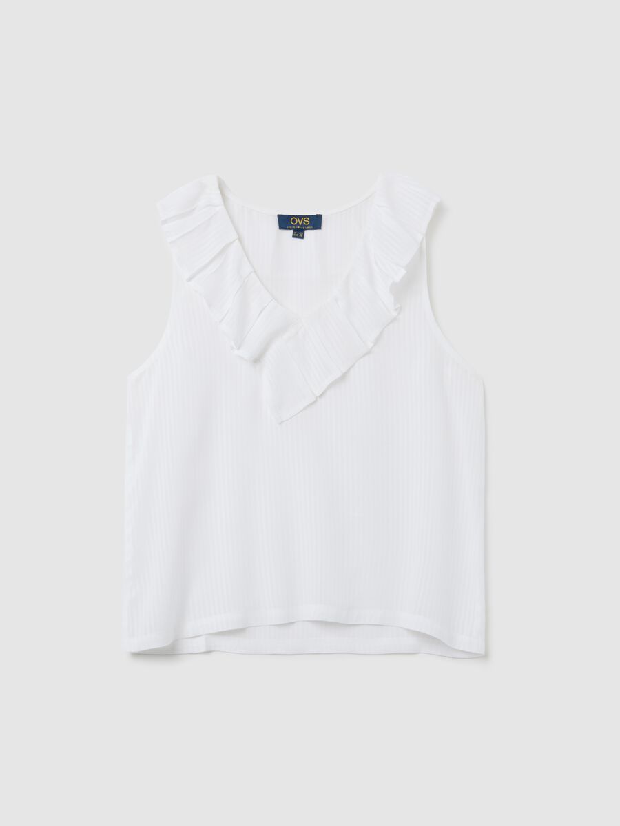 White Pure Viscose Oversized Blouse_4