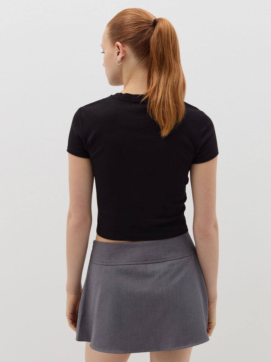 Printed cotton stretch T-shirt_3