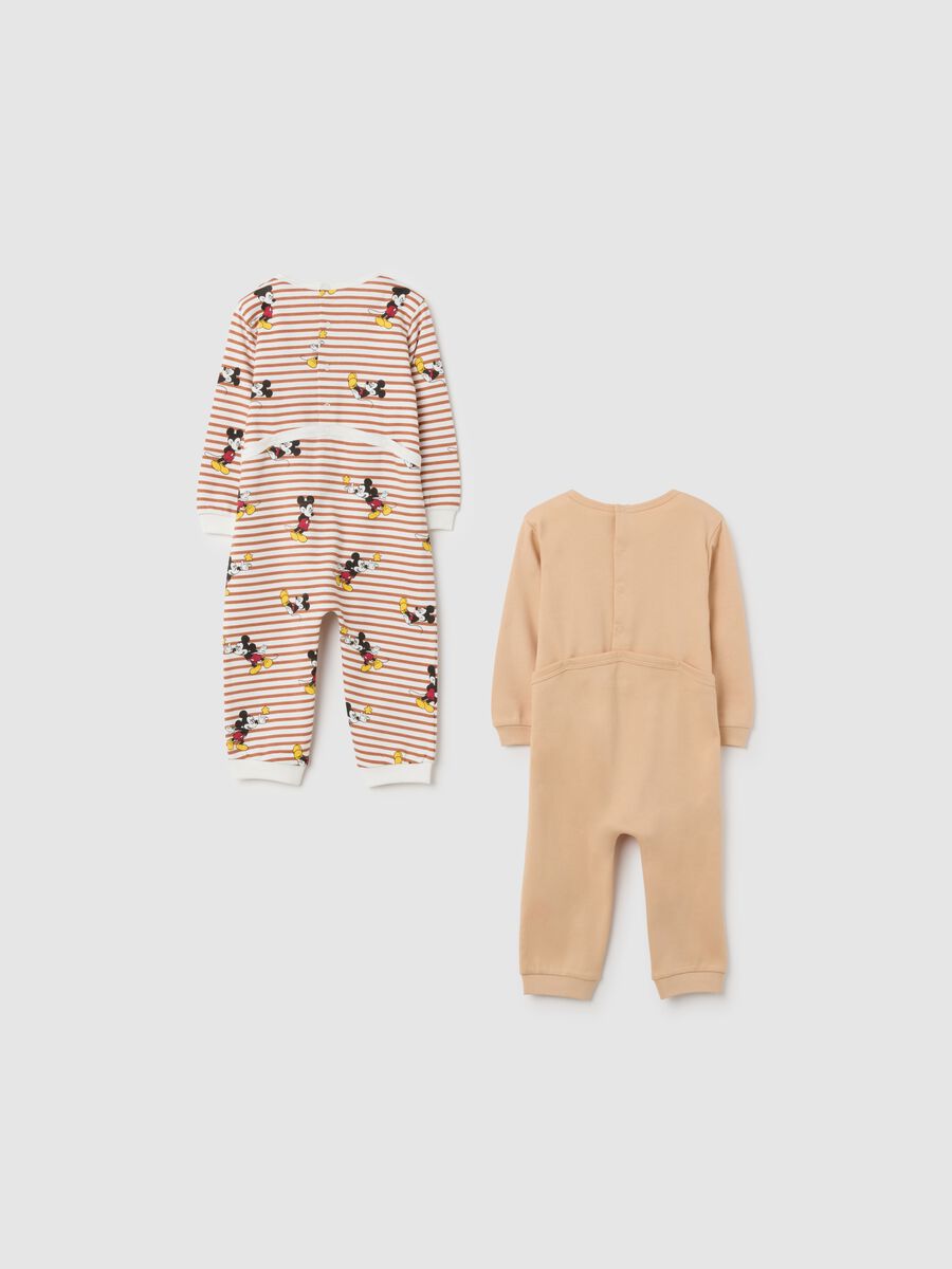 Baby Romper in Pure Beige Cotton_1