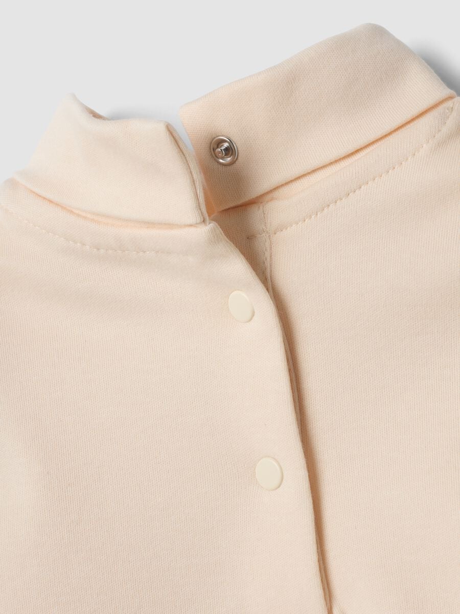 Orange pure organic cotton crew-neck T-shirt_3