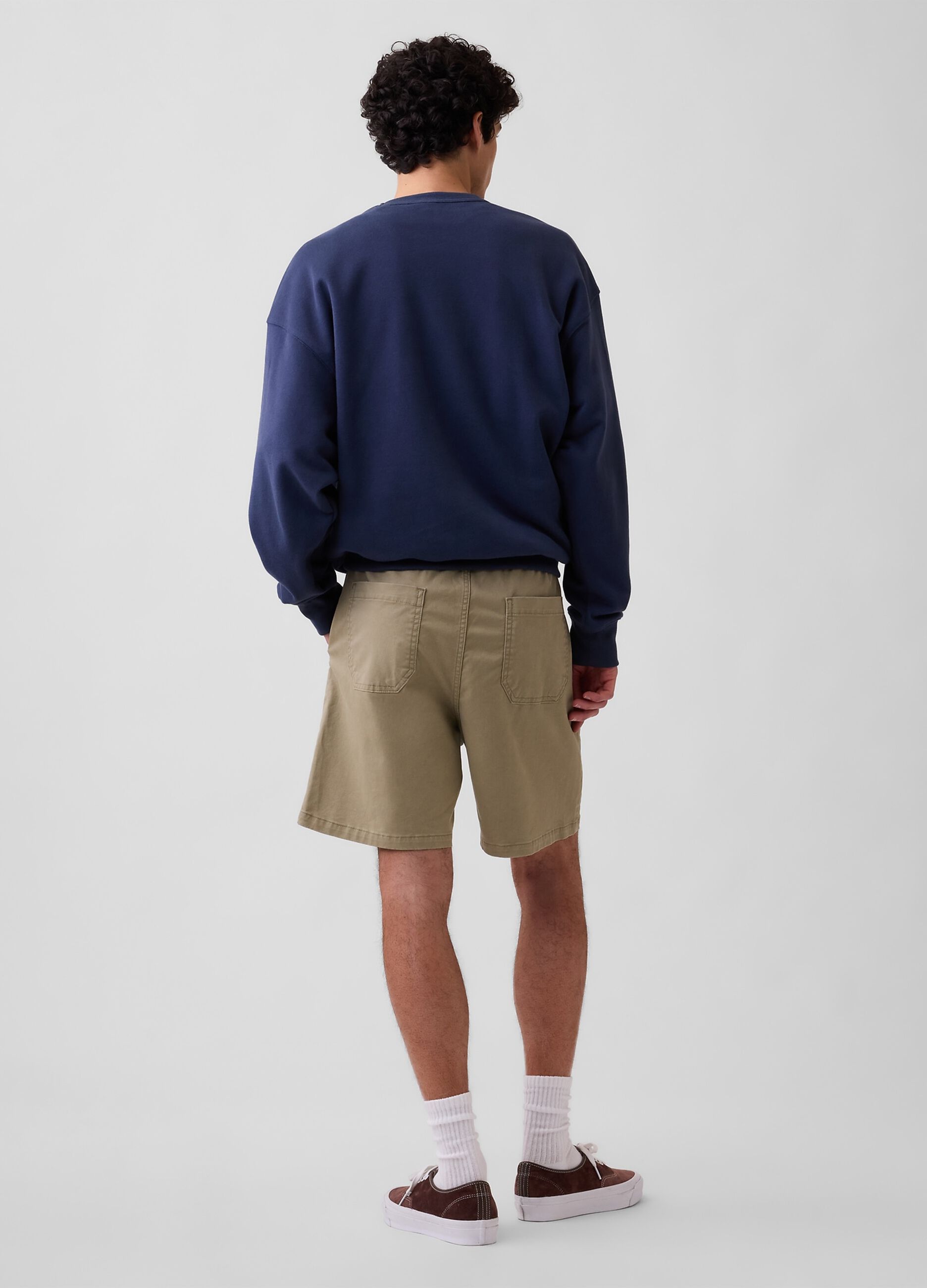 Shorts in cotone elasticizzato