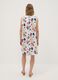 White floral dress in stretch cotton, regular fit_3